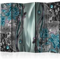 Sermi Artgeist Floral Curtain Turquoise II, 225x172cm