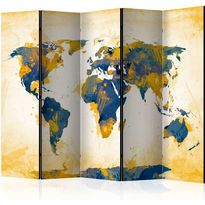 Sermi Artgeist Map of the World - Sun and sky II, 225x172cm