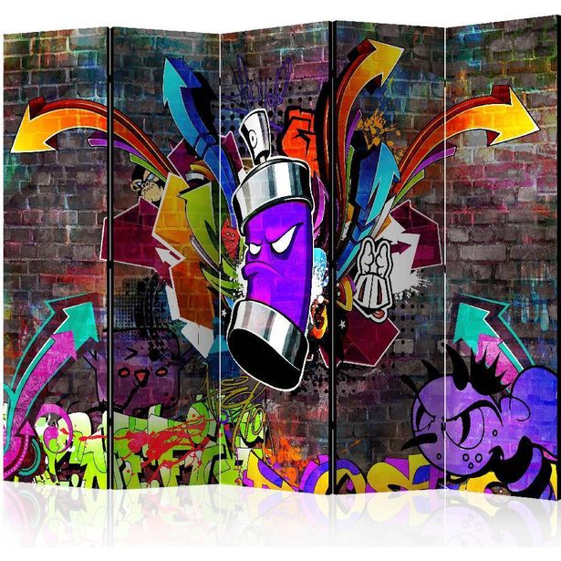 Sermi Artgeist Graffiti: Colourful attack II, 225x172cm