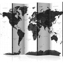 Sermi Artgeist Black and White Map II, 225x172cm