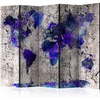 Sermi Artgeist World Map: Ink Blots II, 225x172cm