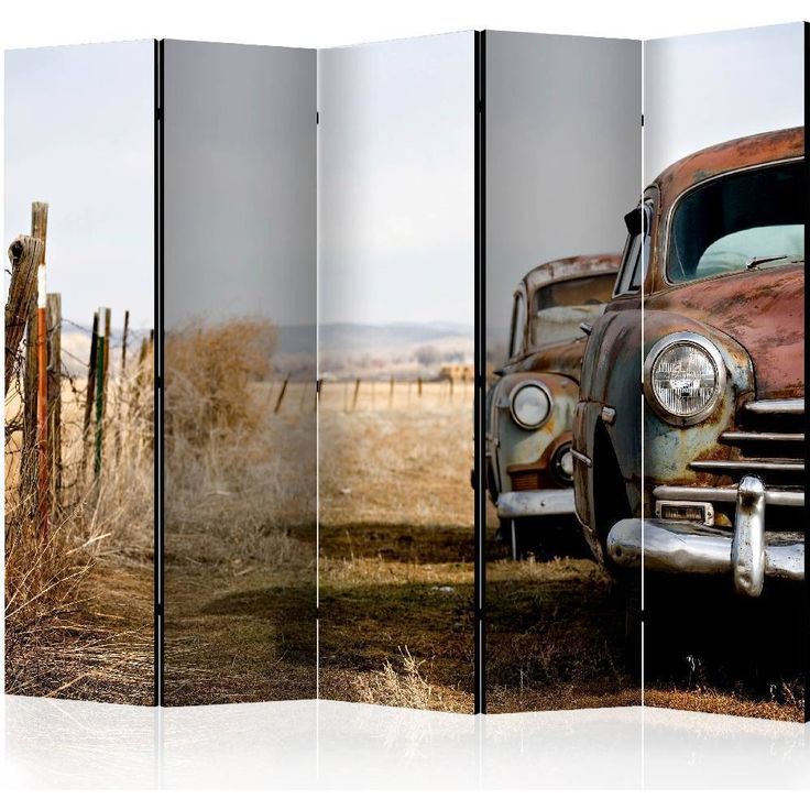 Sermi Artgeist Two old, American cars II, 225x172cm