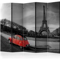 Sermi Artgeist Eiffel Tower and red car II, 225x172cm