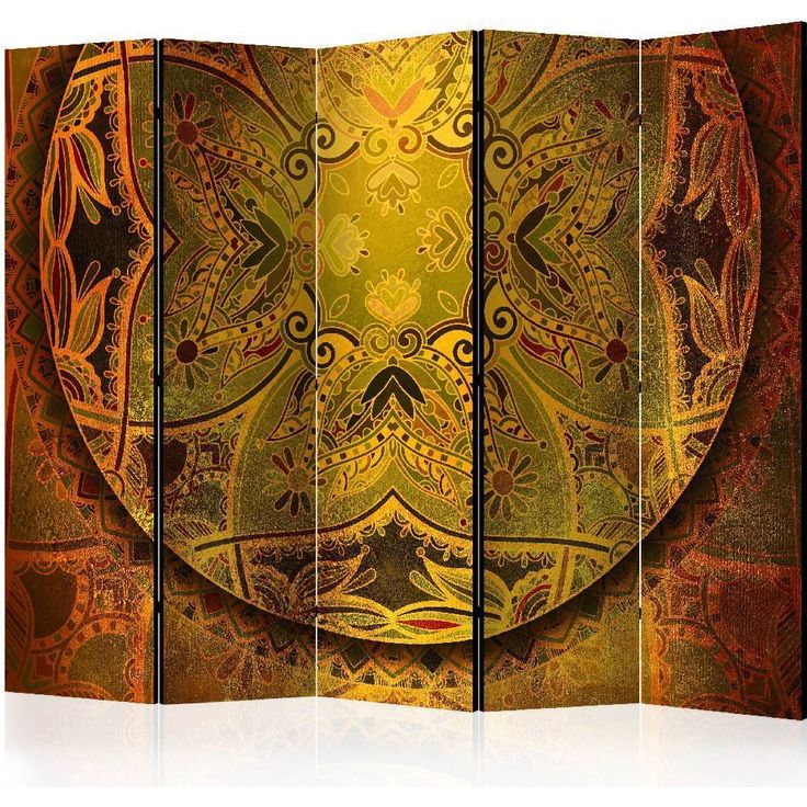 Sermi Artgeist Mandala: Golden Poem II, 225x172cm