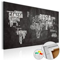 Korkkitaulu Artgeist Mundo Negro, eri kokoja