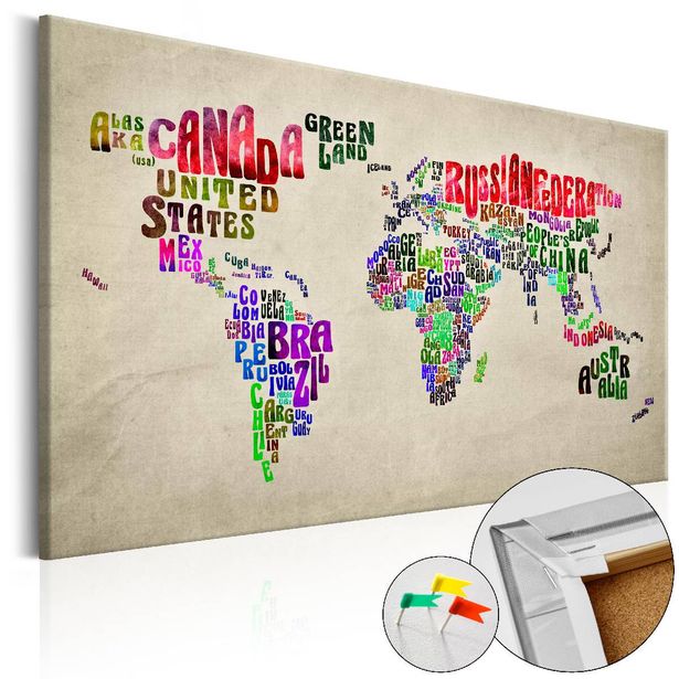 Korkkitaulu Artgeist Global Tournee, eri kokoja