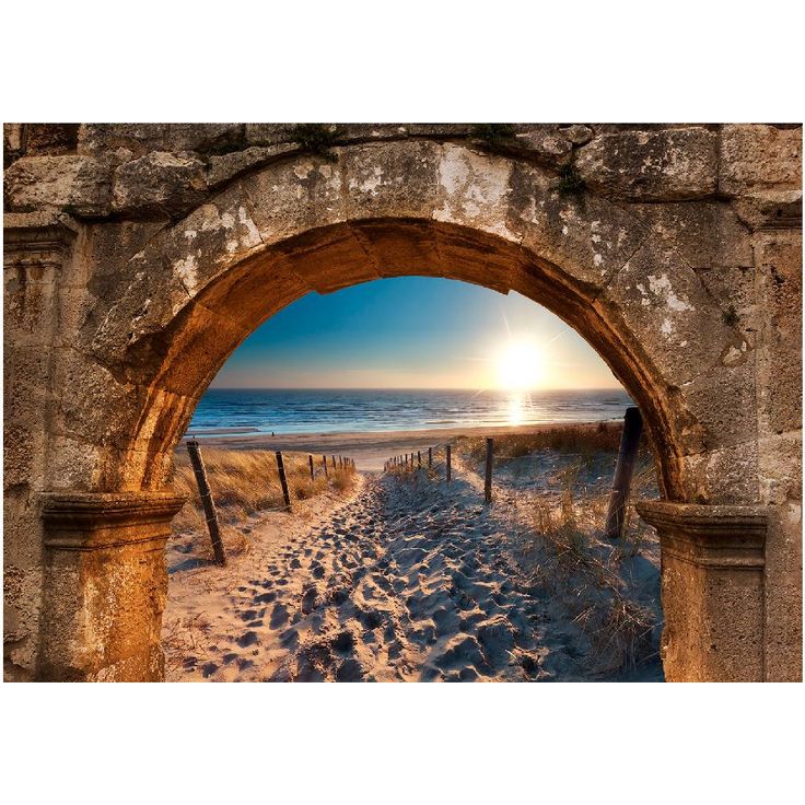 Maisematapetti Artgeist Arch and Beach, eri kokoja