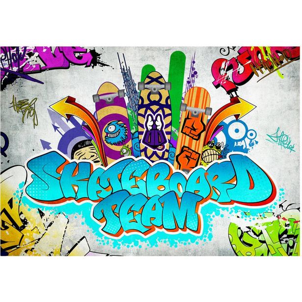 Kuvatapetti Artgeist Skateboard team, eri kokoja