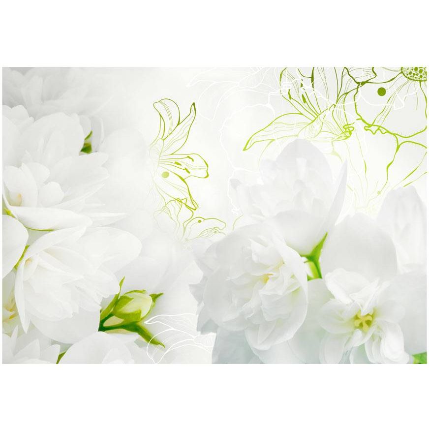 Kuvatapetti Artgeist Jasmine, 100x70cm, valkoinen, 2 paneelia