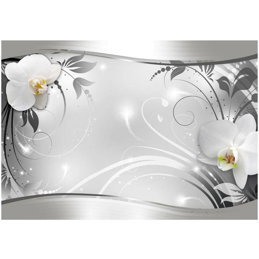 Kuvatapetti Artgeist Silver Abstract, 100x70cm, hopea