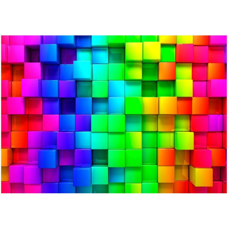 Kuvatapetti Artgeist Colourful Cubes, eri kokoja