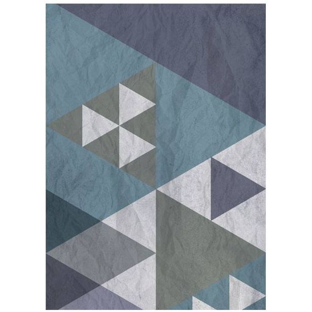 Tapetti Artgeist Blue patchwork, 50x1000cm