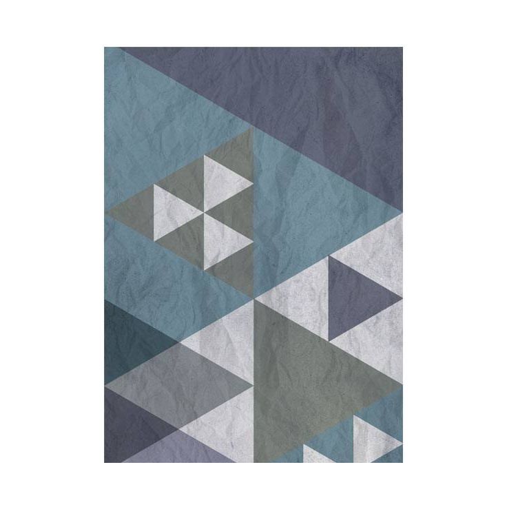 Tapetti Artgeist Blue patchwork, 50x1000cm