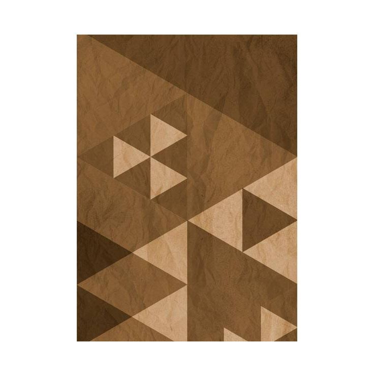 Tapetti Artgeist Brown patchwork, 50x1000cm