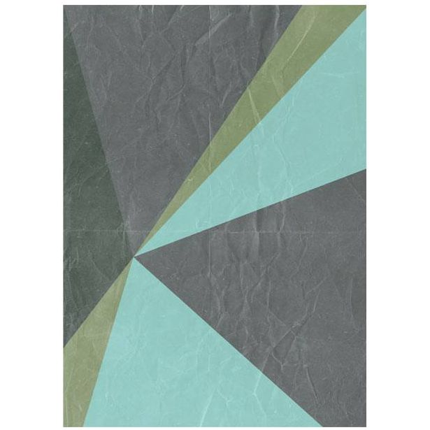 Tapetti Artgeist Gray triangles, 50x1000cm