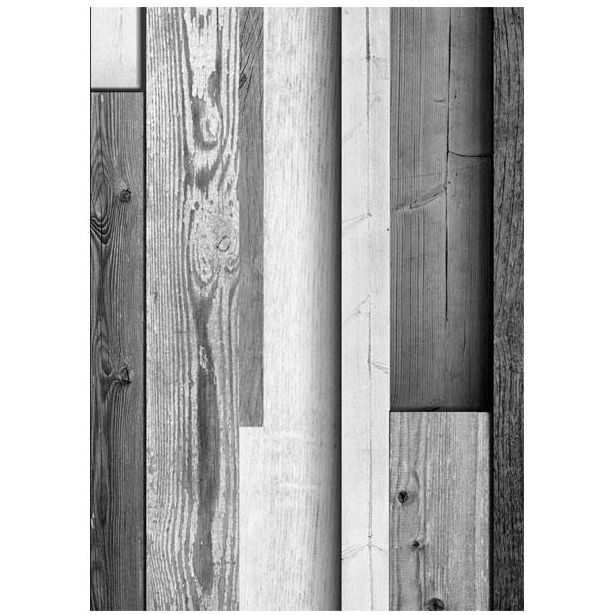 Tapetti Artgeist Gray wood, 50x1000cm