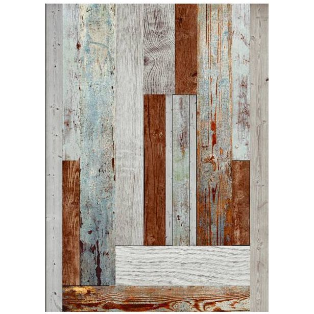Tapetti Artgeist Labyrinth of wooden planks, 50x1000cm