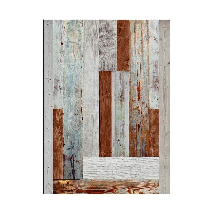 Tapetti Artgeist Labyrinth of wooden planks, 50x1000cm