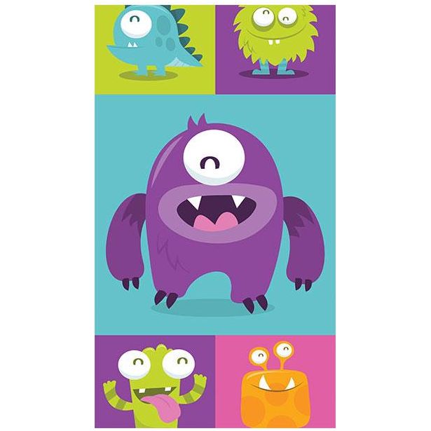 Tapetti Artgeist Lovely Monsters, 50x1000cm