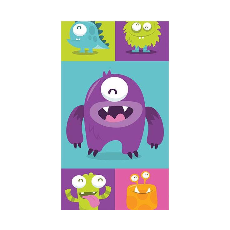 Lastenhuoneen tapetti Artgeist Lovely Monsters, 50x1000cm
