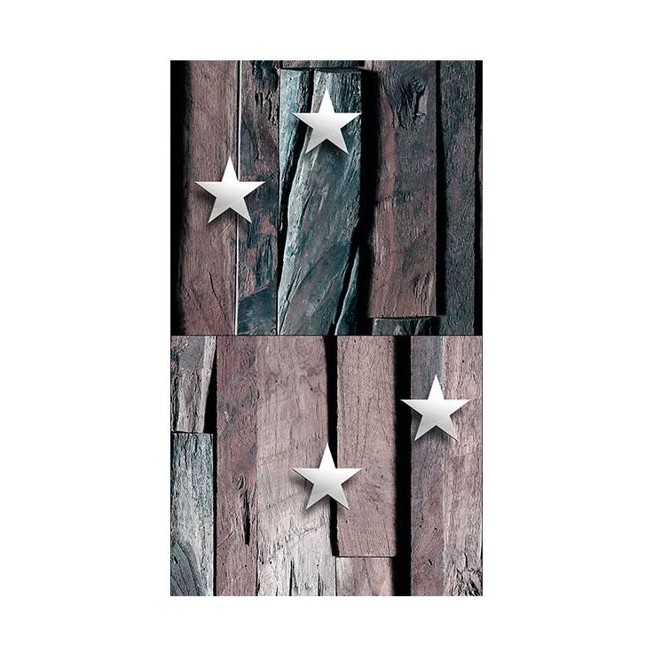 Tapetti Artgeist Stars on Wood, 50x1000cm