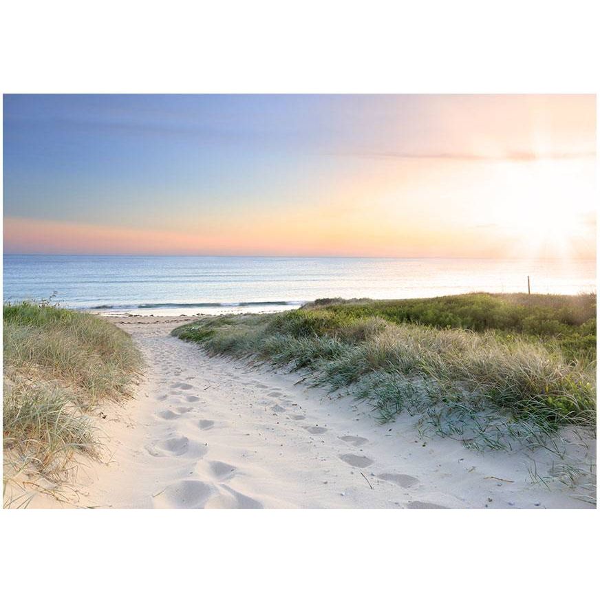 Maisematapetti Artgeist Morning walk on the beach, 250x175cm