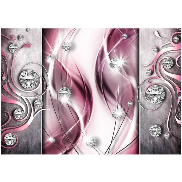 Sisustustarra Artgeist Pink and Diamonds, eri kokoja