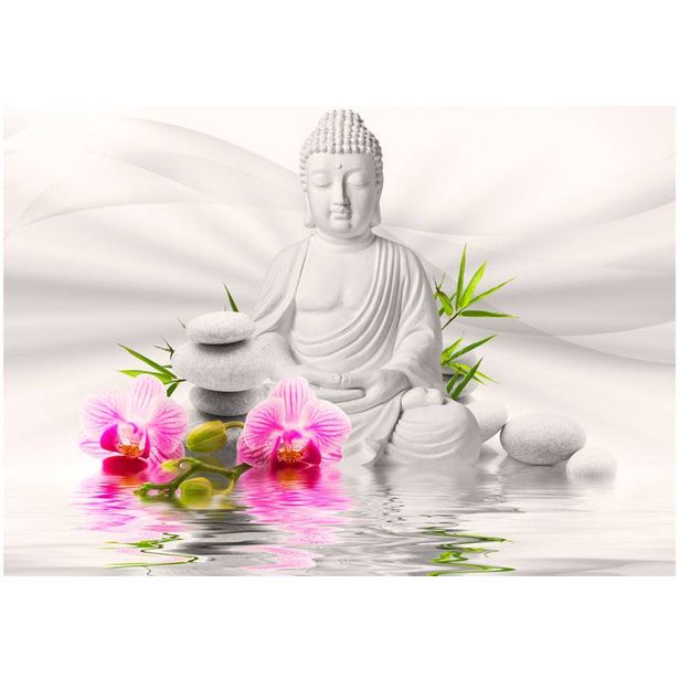 Sisustustarra Artgeist Buddha and Orchids, eri kokoja
