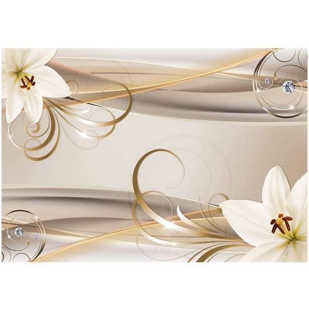 Sisustustarra Artgeist Lilies and The Gold Spirals, eri kokoja
