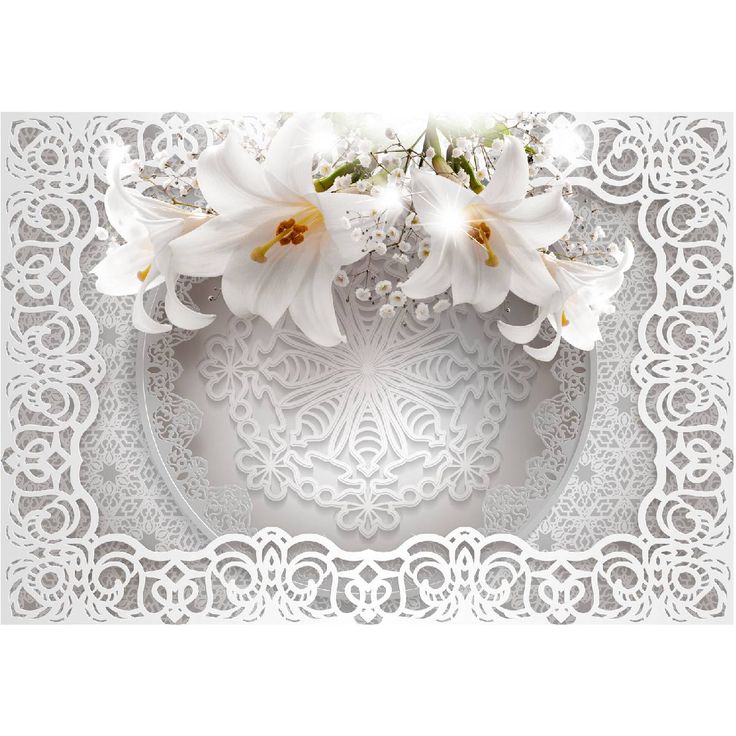 Sisustustarra Artgeist Lilies and Ornaments, eri kokoja