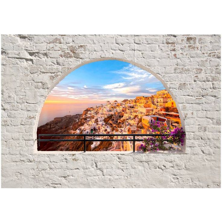 Sisustustarra Artgeist Santorini, eri kokoja