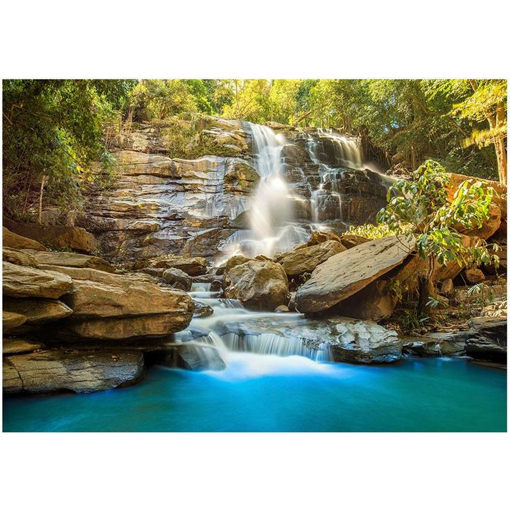 Sisustustarra Artgeist Waterfall in Chiang Mai, Thailand , eri kokoja
