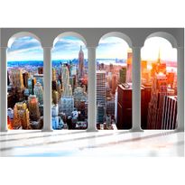 Sisustustarra Artgeist Pillars and New York, eri kokoja