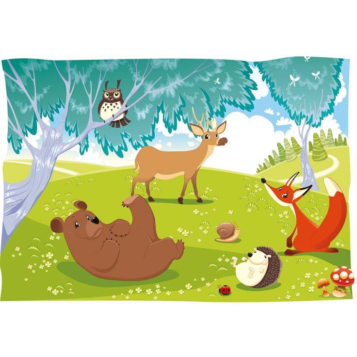 Sisustustarra Artgeist Funny animals, eri kokoja
