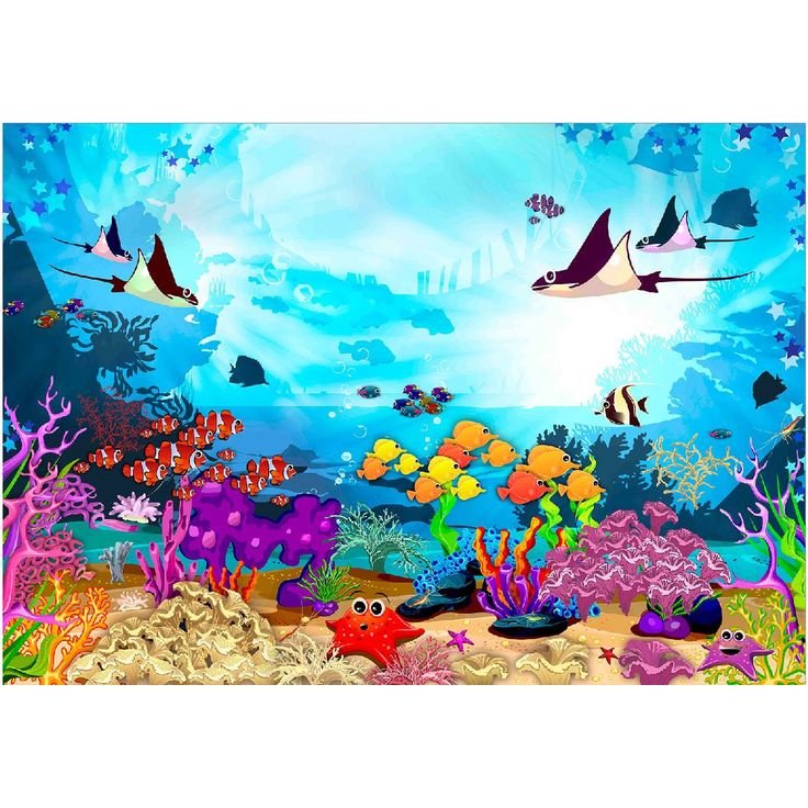 Sisustustarra Artgeist Underwater Fun, eri kokoja
