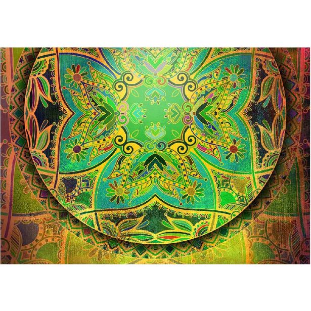 Sisustustarra Artgeist Mandala: Emerald Fantasy, eri kokoja