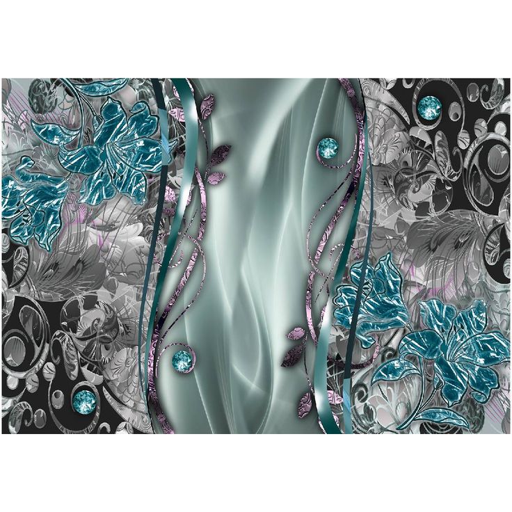 Sisustustarra Artgeist Floral Curtain, eri kokoja