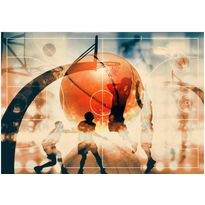 Sisustustarra Artgeist I love basketball!, eri kokoja