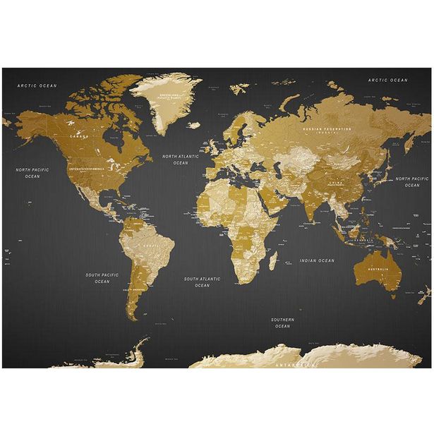 Sisustustarra Artgeist World Map: Modern Geography, eri kokoja
