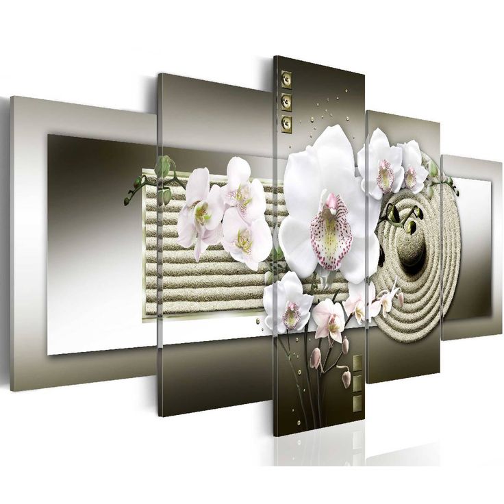 Taulu Artgeist Orchid and zen garden in grey eri kokoja