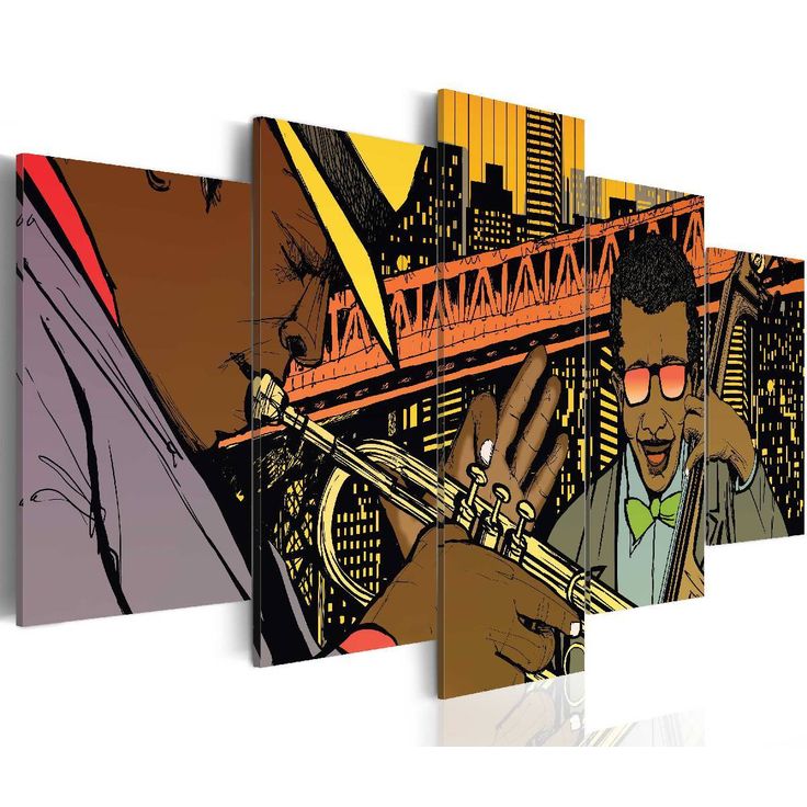 Taulu Artgeist Jazz in comic eri kokoja