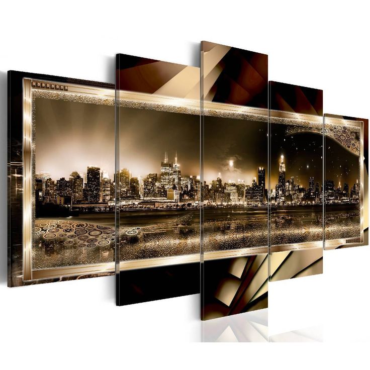 Taulu Artgeist New York: Starry night - sepia eri kokoja