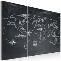 Canvas-taulu Artgeist Maantiede oppitunti - Italia, 3-osainen, eri kokoja