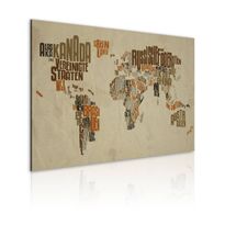 Canvas-taulu Artgeist World Map - Saksa, eri kokoja
