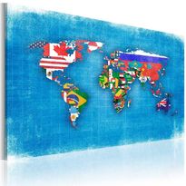 Canvas-taulu Artgeist Flags of the World, eri kokoja