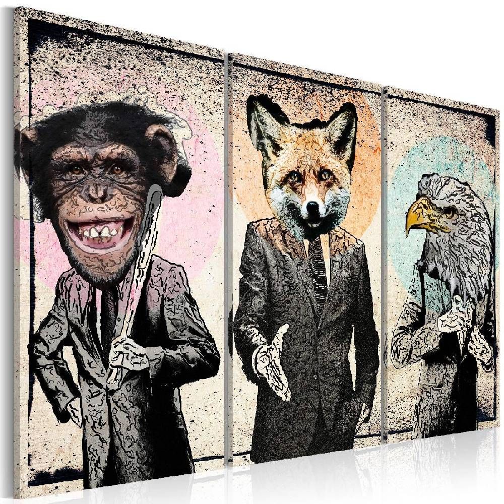 Canvas-taulu Artgeist Monkey business , 80x120cm