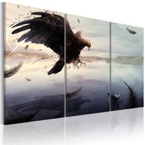 Canvas-taulu Artgeist Eagle above the surface of a lake, eri kokoja