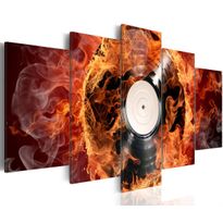 Canvas-taulu Artgeist Vinyl on fire, eri kokoja