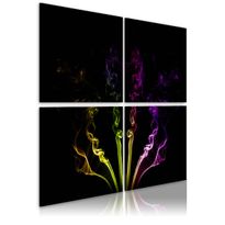 Canvas-taulu Artgeist Rainbow-väriset savut, eri kokoja
