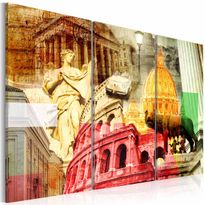Canvas-taulu Artgeist Charming Rome, 3-osainen, eri kokoja